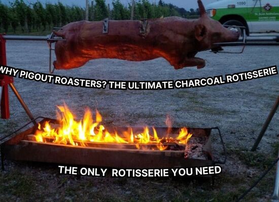Why PigOut Roasters? - Ultimate Charcoal Rotisserie