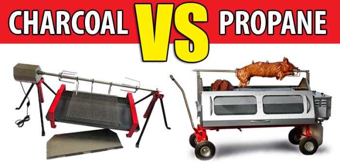 Pig Roasting Over Open Coals Versus in a Propane Roaster