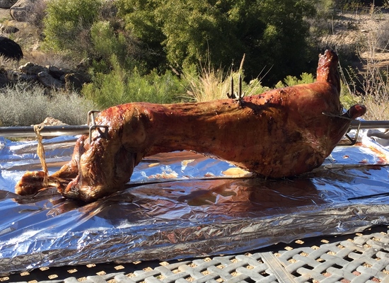 Roasting with the PigOut Charcoal Rotisserie